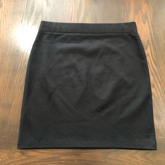 MADEWELL BLACK PENCIL SKIRT Medium Cotton NylonElastane business casual work - Picture 7 of 9